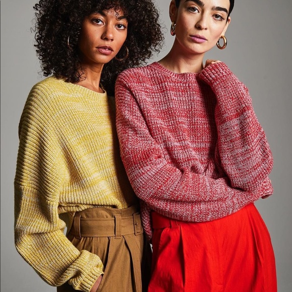 A.L.C. Webster cashmere cotton red sweater - Picture 1 of 6